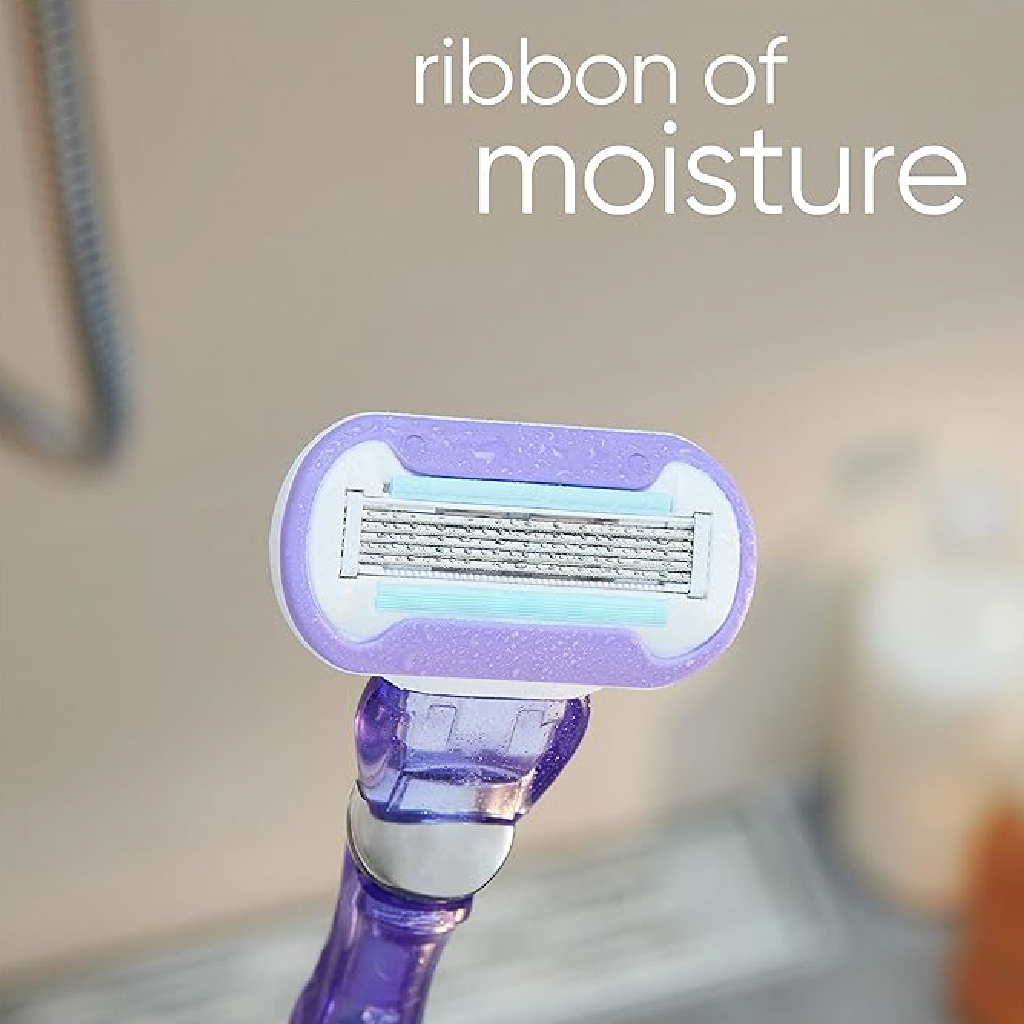 Gillette, Venus Deluxe Smooth Swirl Women's Razor Handle + 1 Blade Refill, 1 Count