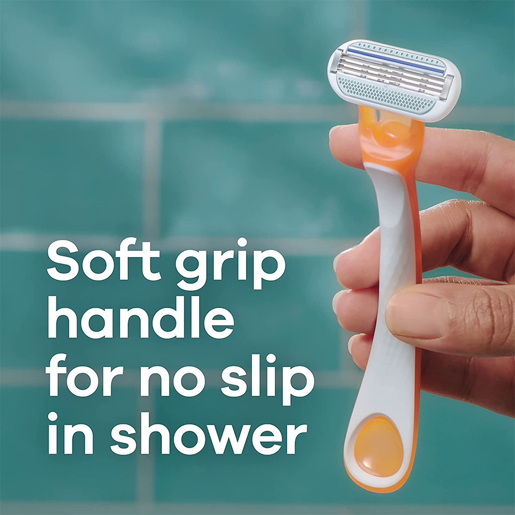 Gillette Venus Riviera Close & Clean In 1 Stroke Women's Disposable Razor, Pack of 2's