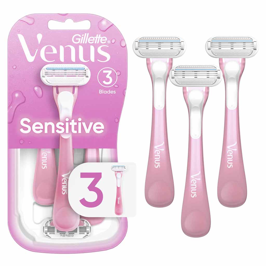 Gillette Venus Sensitive Disposable Razors 3  Count