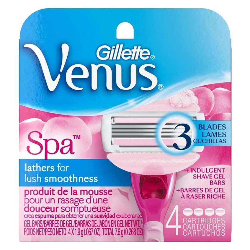 Gillette Venus, Spa Breeze Women’s Razor Blade Refills, Smooth shaving blade refills