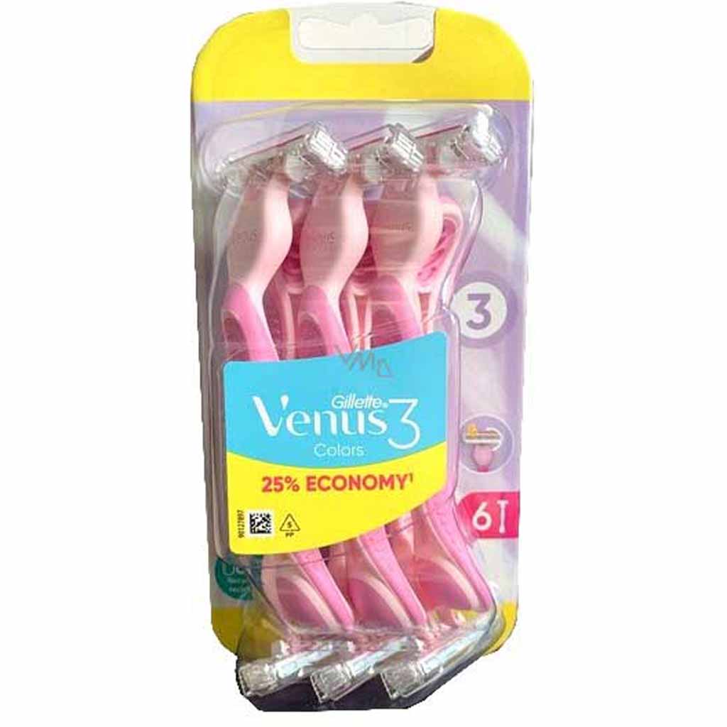 Gillette Venus 3 Simply Razors Pink 6 Count