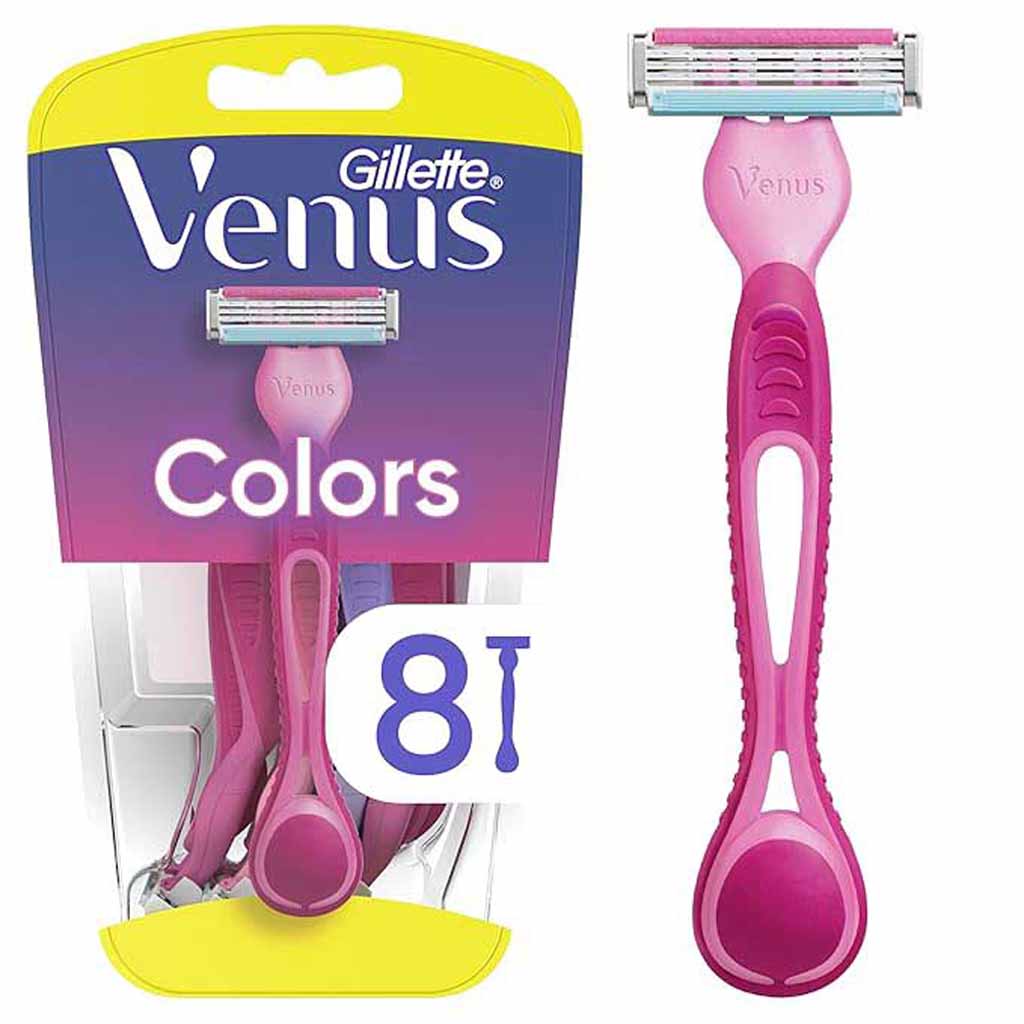 Gillette, Venus Simply 3 Women's Disposable Razor, Easy-to-use disposable razor for women, 8 count