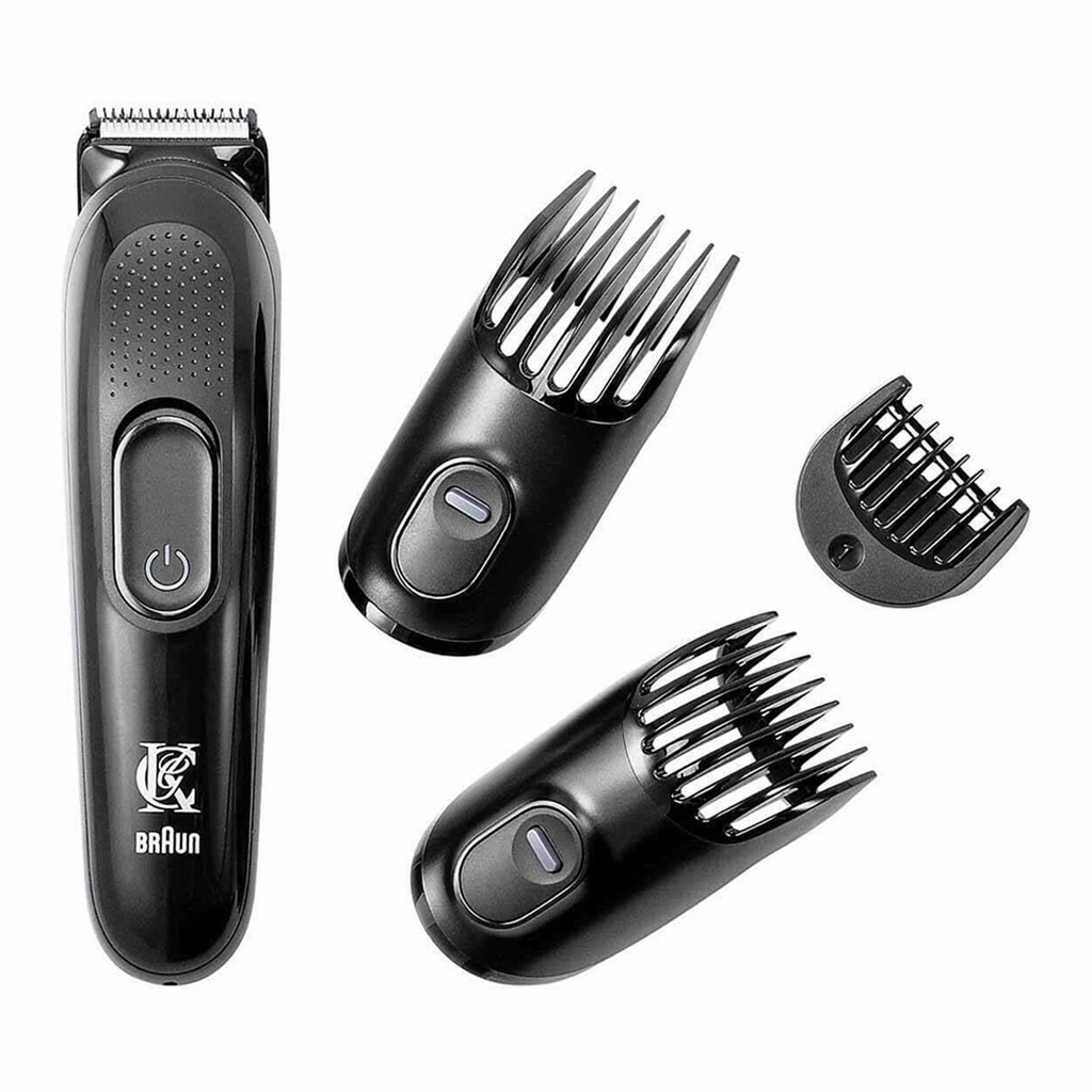King C. Gillette Cordless Men's Beard Trimmer Kit With Lifetime Sharp Blades & 3 Interchangeable Combs