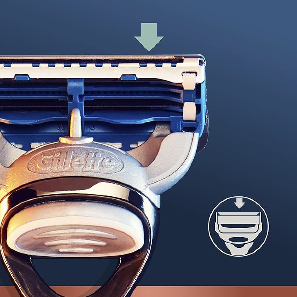 Gillette King C neck razor blades, 3 pieces