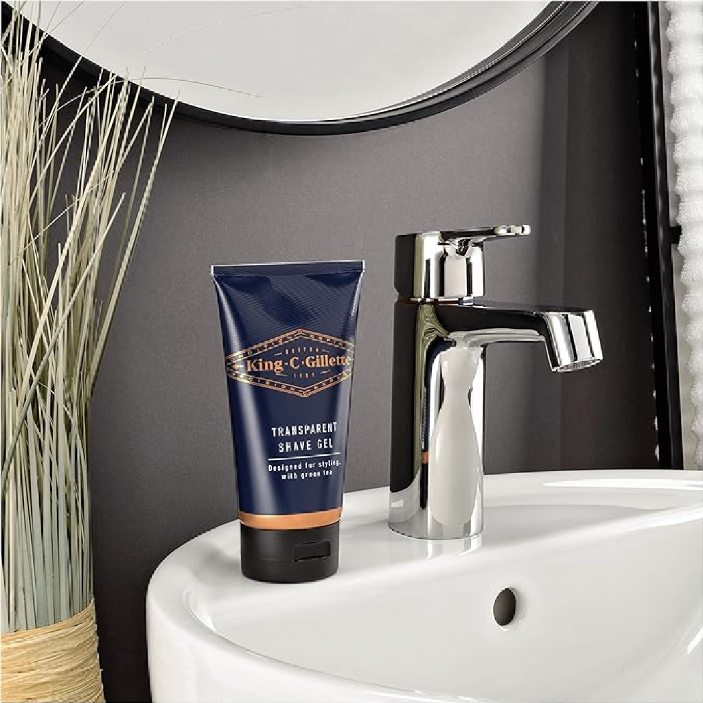 Gillette King C. (sh/gel/350ml + shav/gel/150ml + razor/1pcs + razors/5pcs)