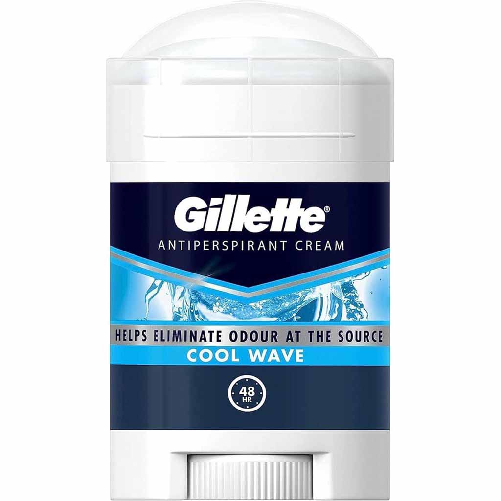 Gillette, Cool Wave Antiperspirant Advance Stick, 48-hour odorless protection antiperspirant stick, 45ml