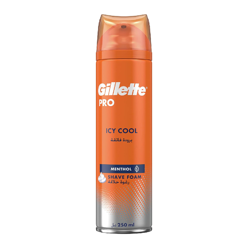 Gillette, Shaving Foam Pro Ice Cool, Refreshing foam for a smooth, comfortable shave, 250 ml