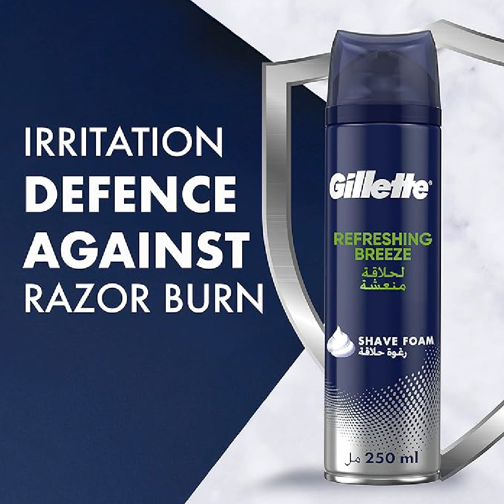 Gillette Shaving Foam Refreshing Breeze – 250 ml