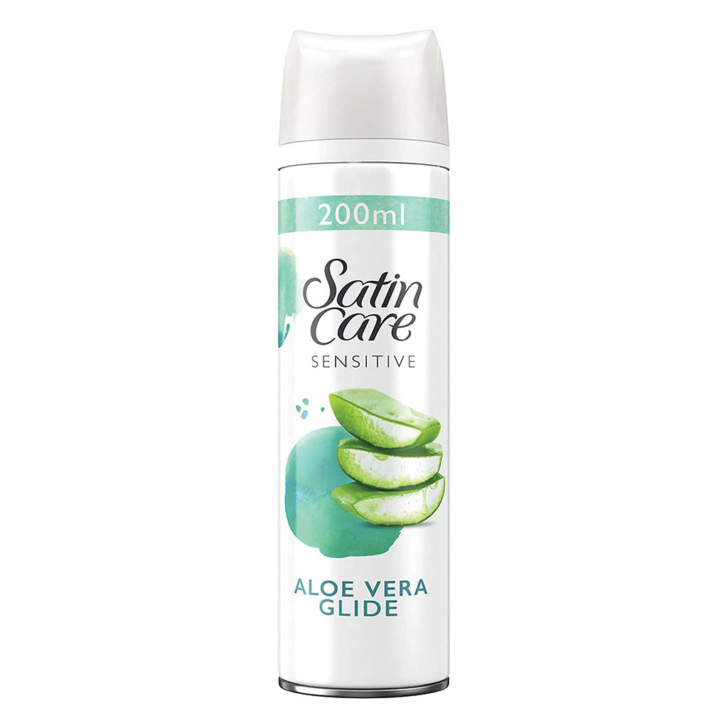 Gillette Satin Care Sensitive Shaving Gel with Aloe Vera – 200 ml
