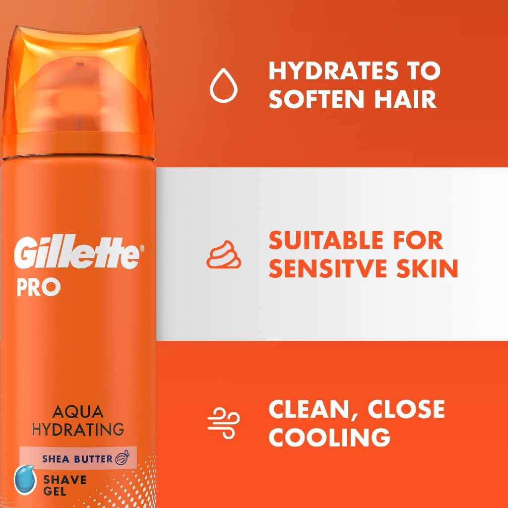 Gillette Shaving Gel Pro Aqua Hydration – 200 ml