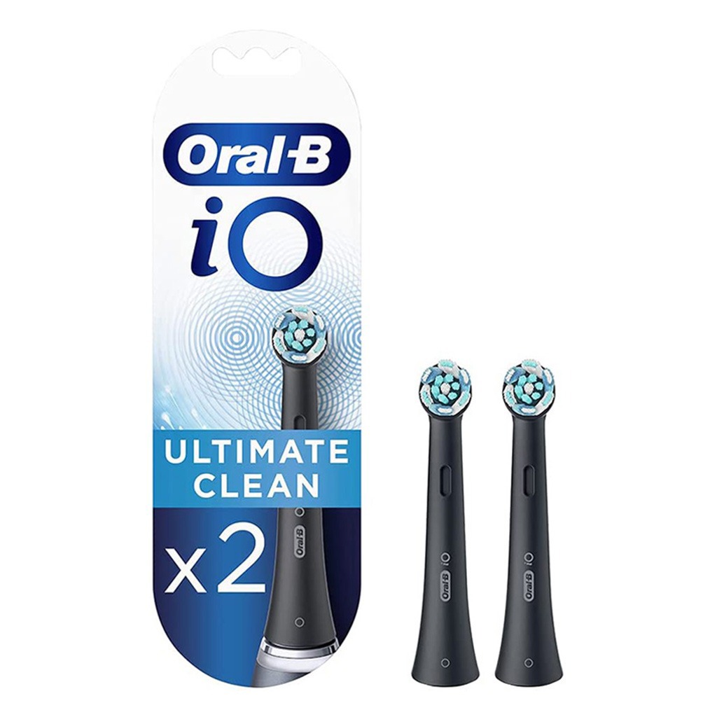 Braun Oral-B, iO ultimate clean replacement brush heads black, High-performance electric toothbrush heads