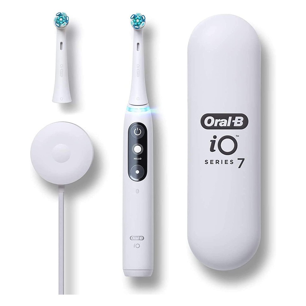Braun Oral-B iO Series 7 Electric Toothbrush – White Alabaster