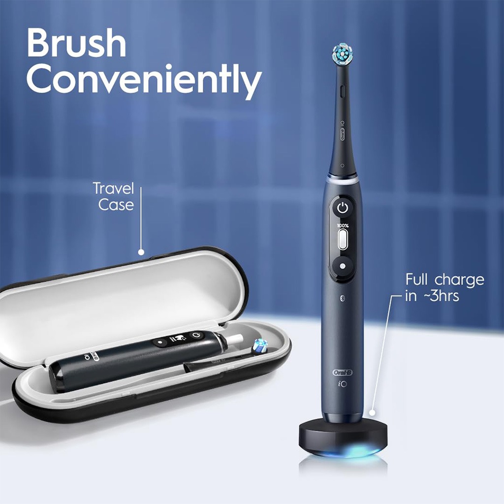 Braun Oral-B iO Series 7 Electric Toothbrush – White Alabaster