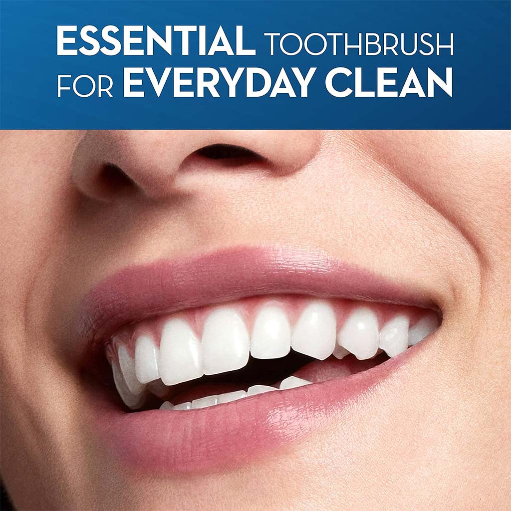 Oral-B, CrossAction Power Vitality Manual Toothbrush, Powered manual toothbrush with CrossAction bristles