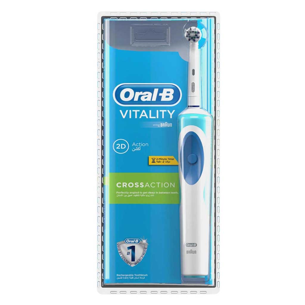 Oral-B, Pro Battery Manual Toothbrush, Battery powered manual toothbrush for enhanced cleaning