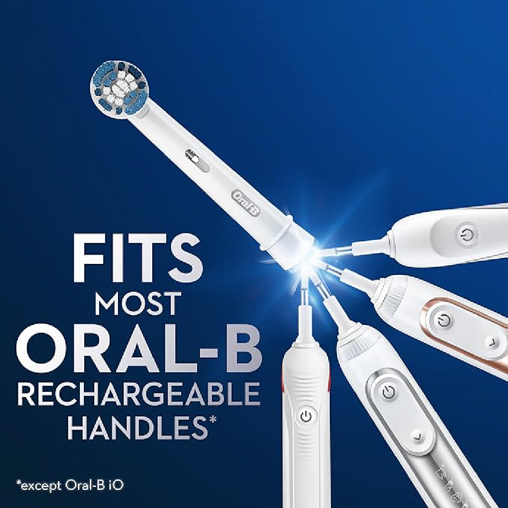 Braun Oral-B, CrossAction brush heads EB50-2, Replacement electric toothbrush heads for deep cleaning