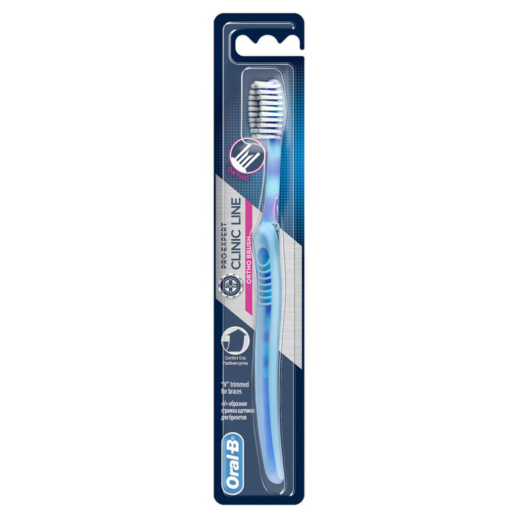 Oral-B, Orthodontic Manual Toothbrush, Special toothbrush designed for braces cleaning