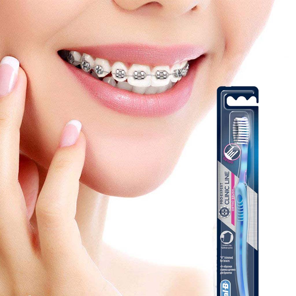 Oral-B, Orthodontic Manual Toothbrush, Special toothbrush designed for braces cleaning