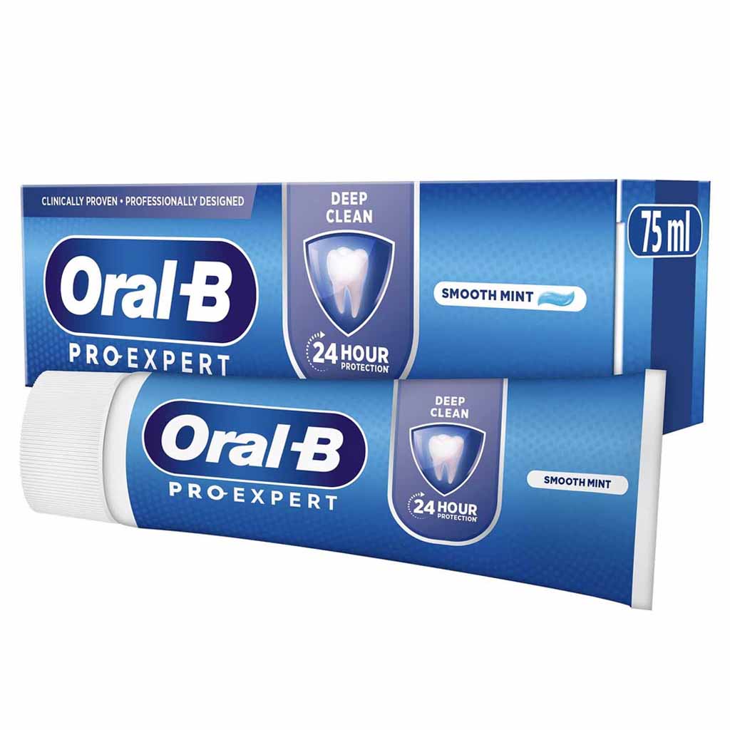 Oral-B, Pro Expert Toothpaste Fresh Mint, Fresh mint flavor for daily oral care, 75ml