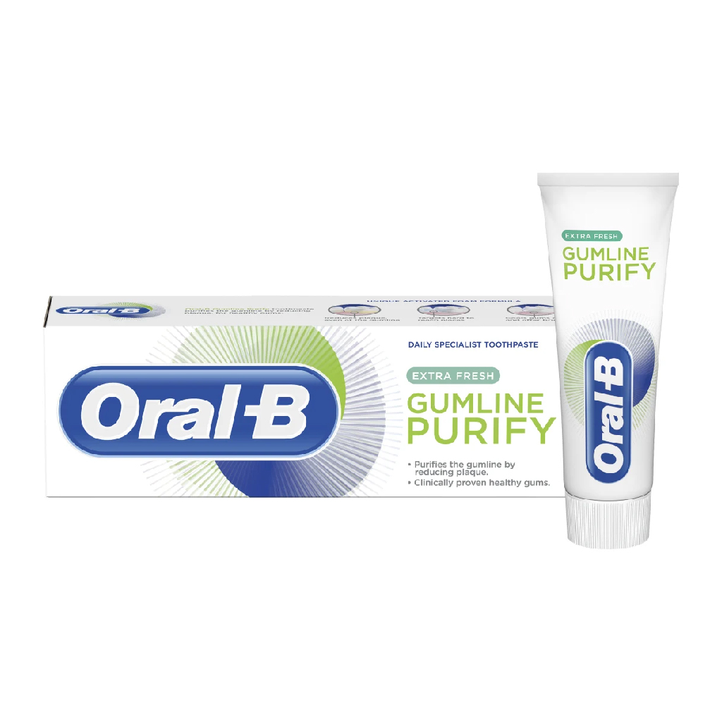 Oral-B, GumLine Purify Extra Fresh Toothpaste, Extra fresh toothpaste for gum health, 75ml