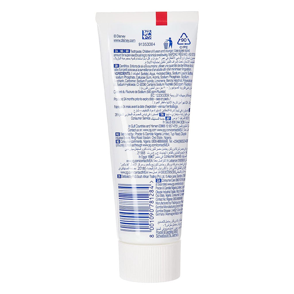 Oral-B, Winnie the Pooh Baby Toothpaste, Gentle toothpaste for babies 0–2 years, 75ml