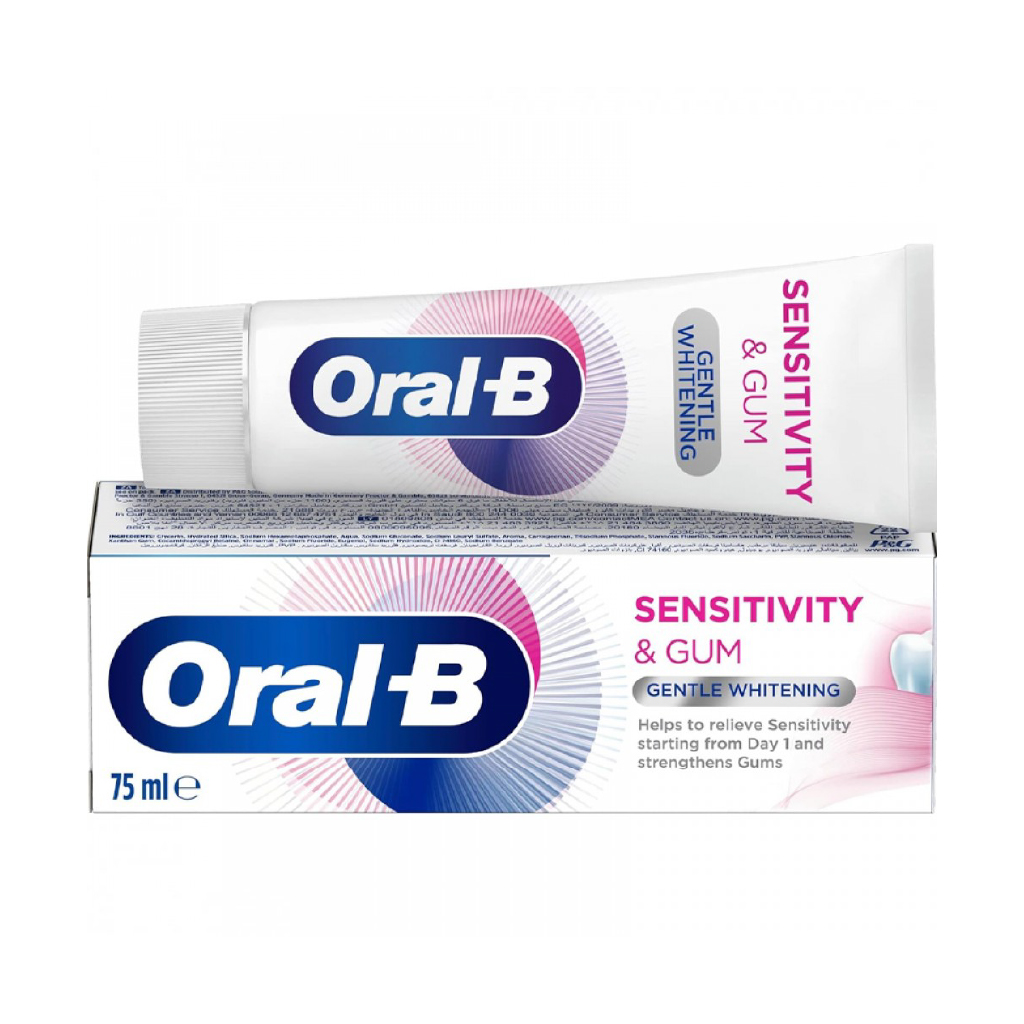 Oral-B, Sensitivity & Gum Care Original Toothpaste, Toothpaste for sensitive teeth and gum protection, 75ml