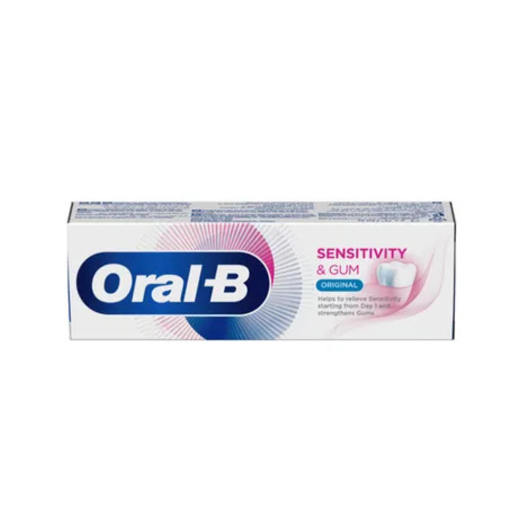 Oral-B, Sensitivity & Gum Care Original Toothpaste, Toothpaste for sensitive teeth and gum protection, 75ml