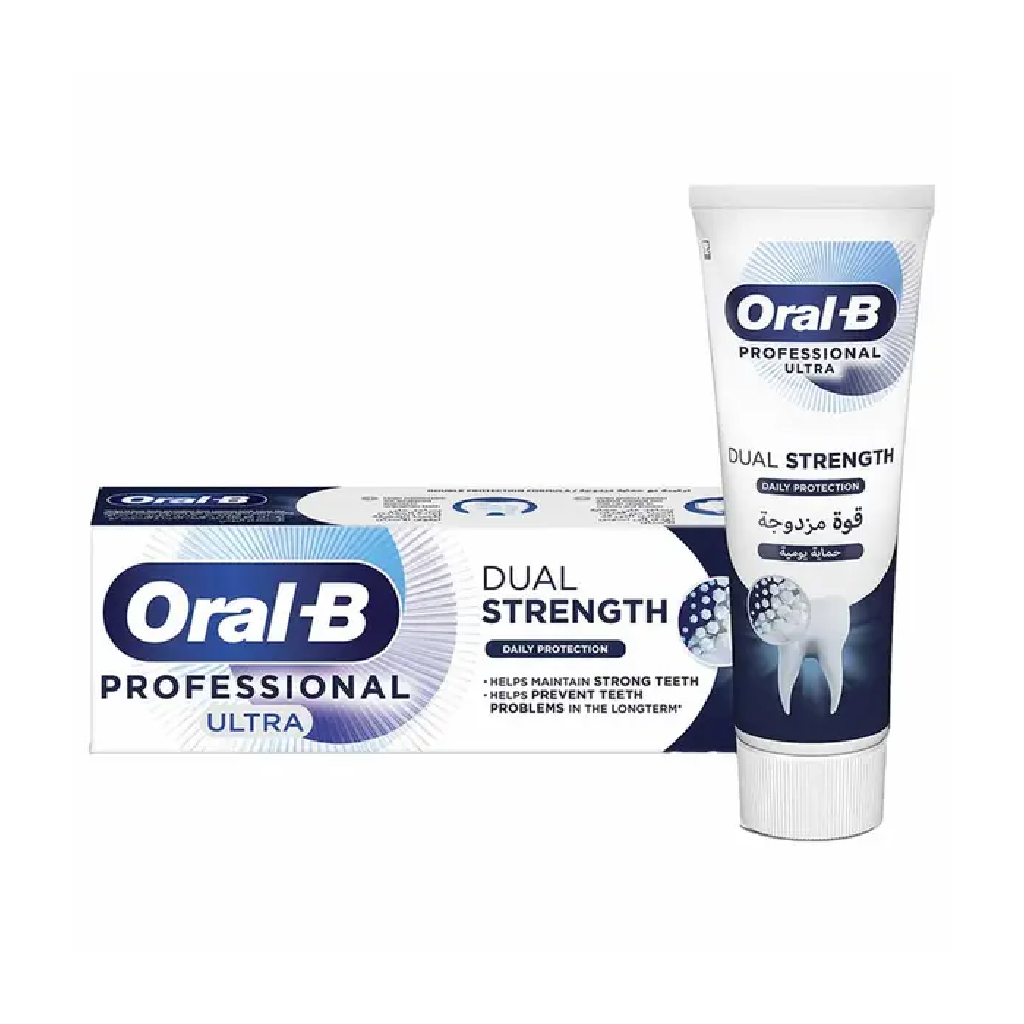 Oral-B, Dual Strength Daily Protect Toothpaste, Cavity protection toothpaste with fluoride, 75 ml