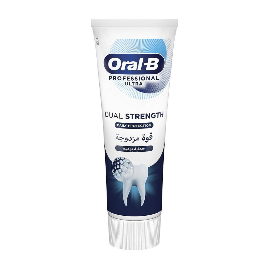 Oral-B, Dual Strength Daily Protect Toothpaste, Cavity protection toothpaste with fluoride, 75 ml