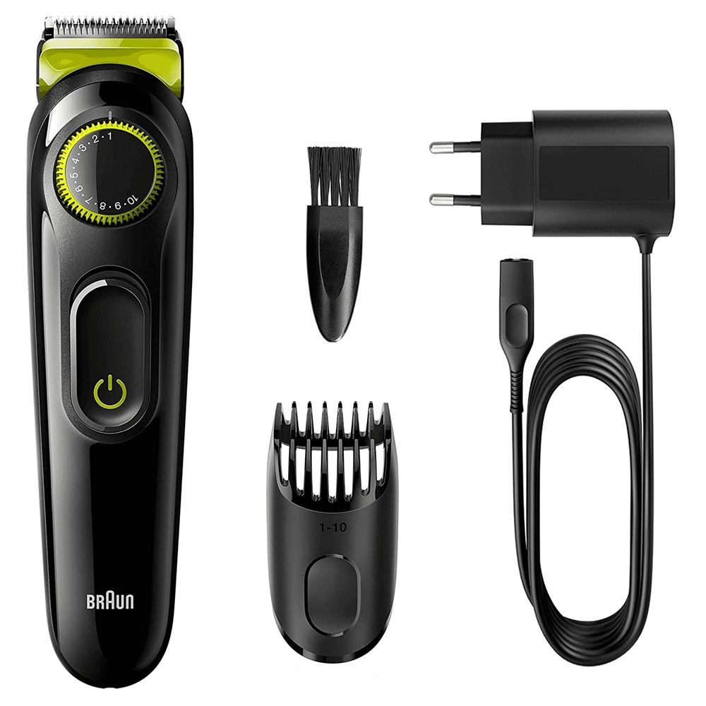 Braun, Series 3 Beard Trimmer BT3221, Electric beard trimmer with precision settings