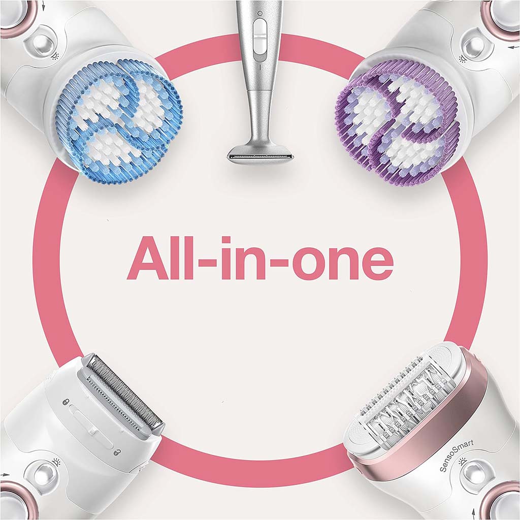 Braun, Silk-épil 9 SkinSpa Epilator 9980, Wet & dry epilation device