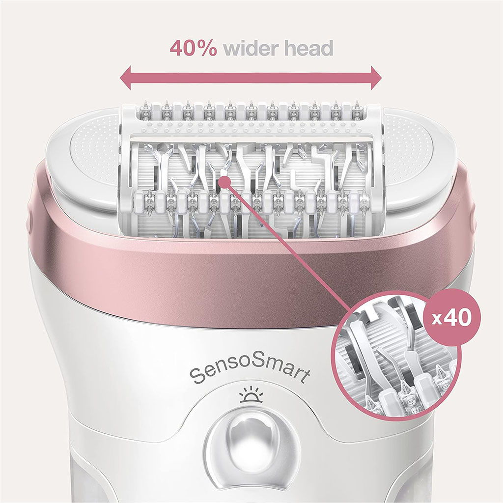 Braun, Silk-épil 9 SkinSpa Epilator 9980, Wet & dry epilation device