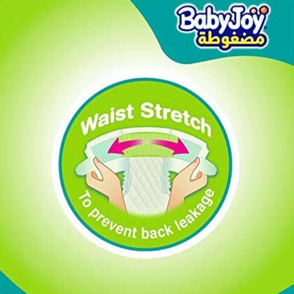 BabyJoy, Compressed Diamond Pad Large Diapers, Comfortable absorbent diapers for 10-18 kg, size 4