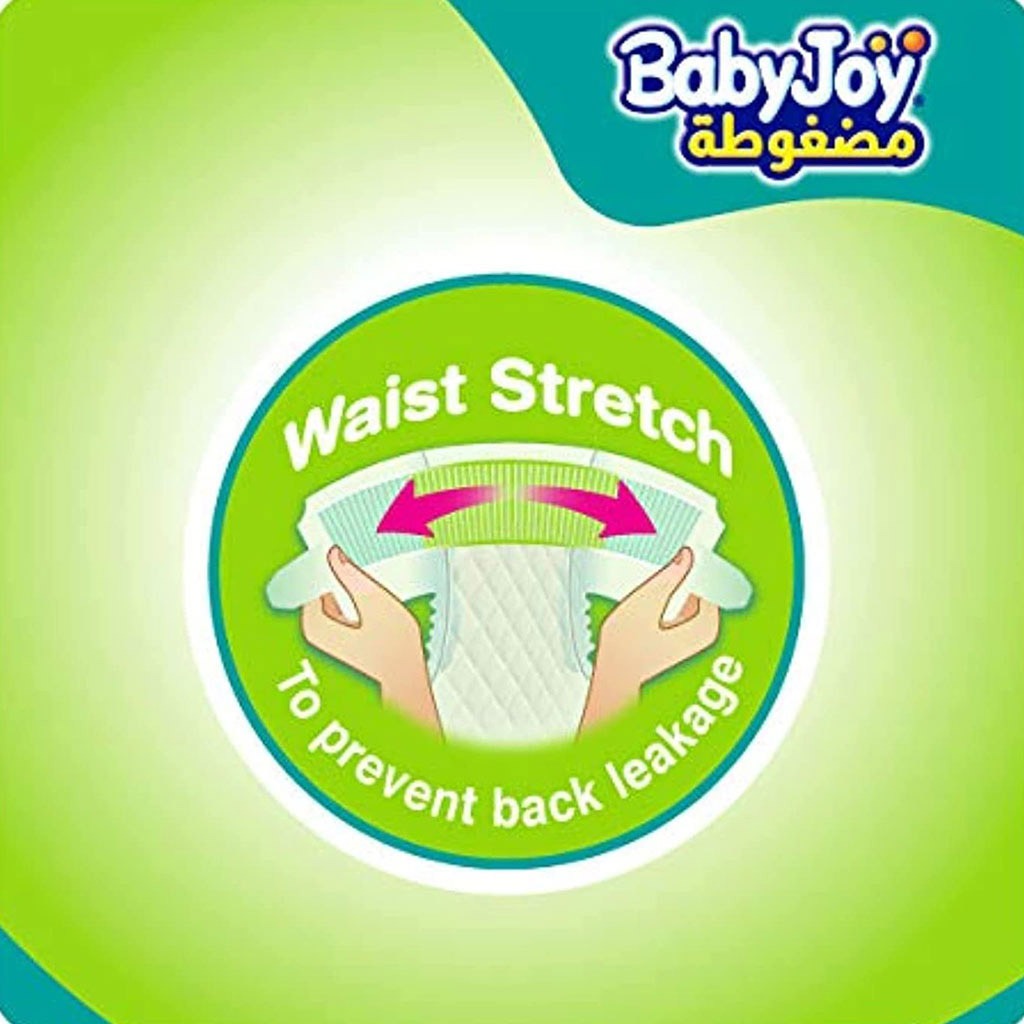 BabyJoy, Compressed Diamond Diaper Size 4+ Large Plus, Ultra absorbent diapers for 12-21 kg
