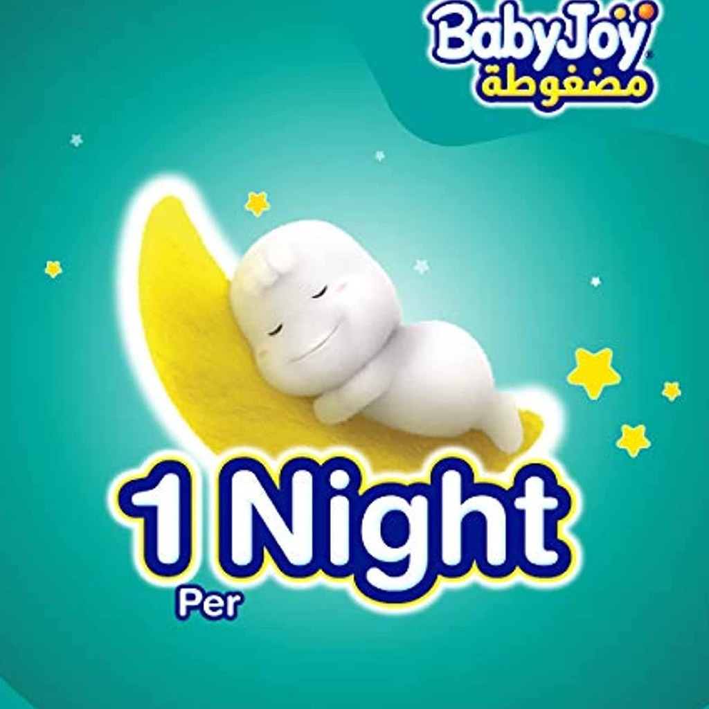 BabyJoy Compressed Diamond Pad Diapers, Junior -, Size 5, For 14-, 25 Kg Kids, Mega  Pack Of 52'S