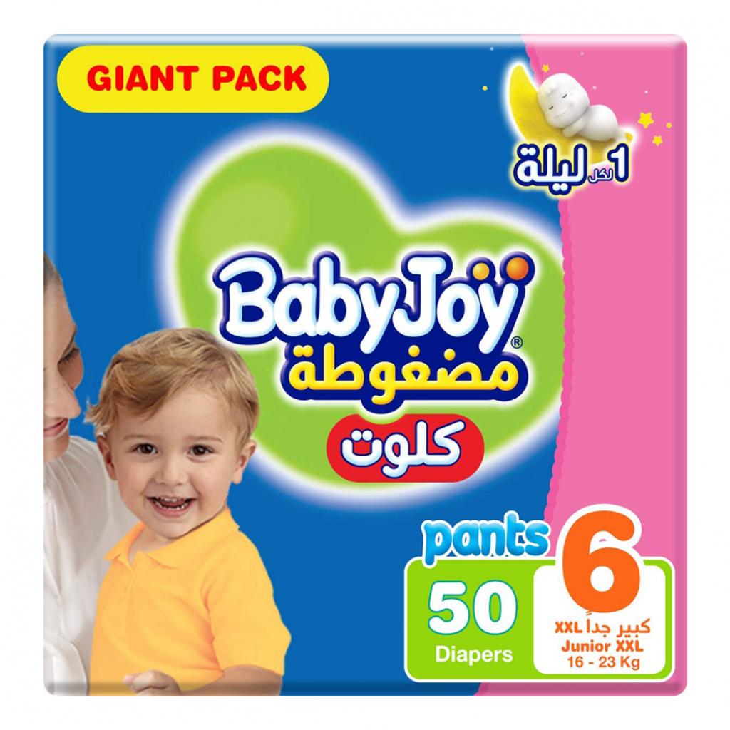 BabyJoy Compressed Culottes, , Size 6, Junior Xxl, 16-, 23 Kg, 50 Counts