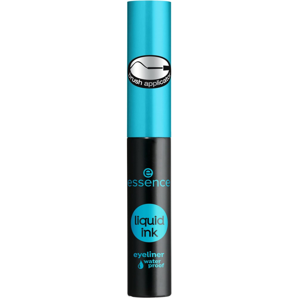 Essence, Liquid Ink Waterproof Eyeliner 01, Precision waterproof liquid eyeliner for bold eyes