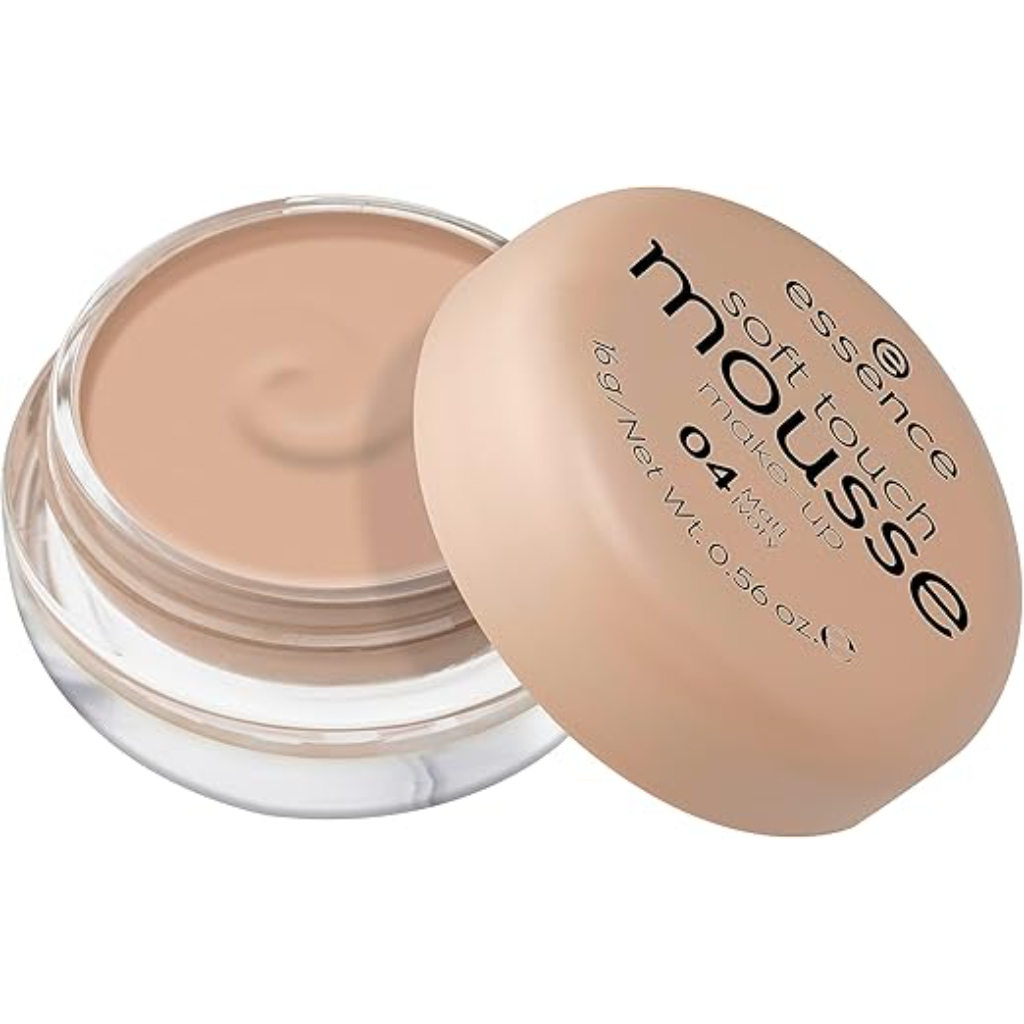 Essence, Soft Touch Mousse Make-up, Lightweight matt ivory foundation, 04