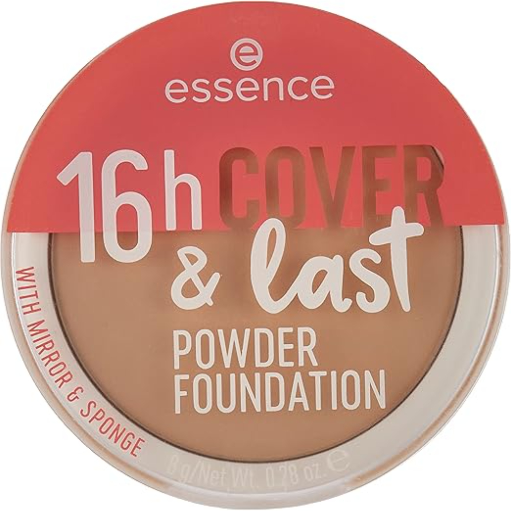 Essence, 16H Cover & Last Powder Foundation 04, Long-lasting powder foundation with full coverage