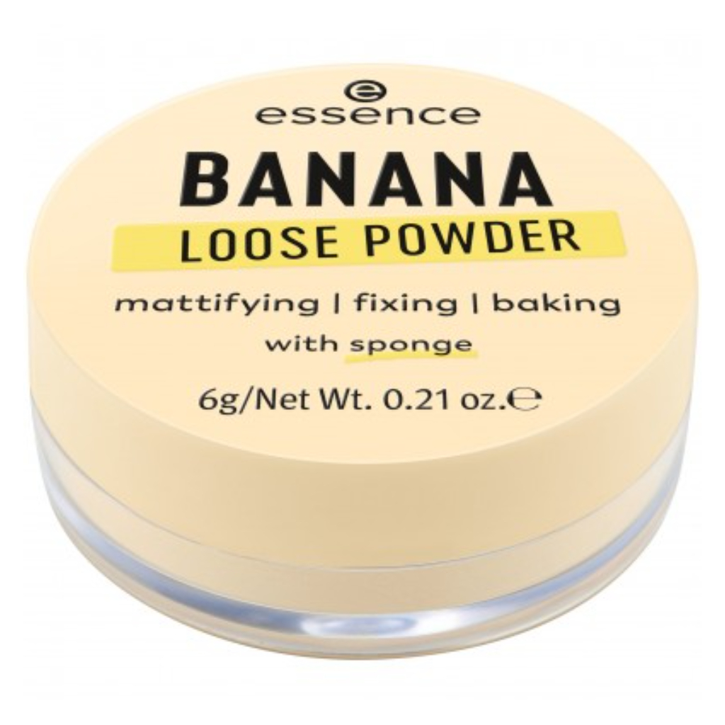 Essence, Banana Loose Powder Soft Yellow Shade, Light-reflecting mattifying setting powder