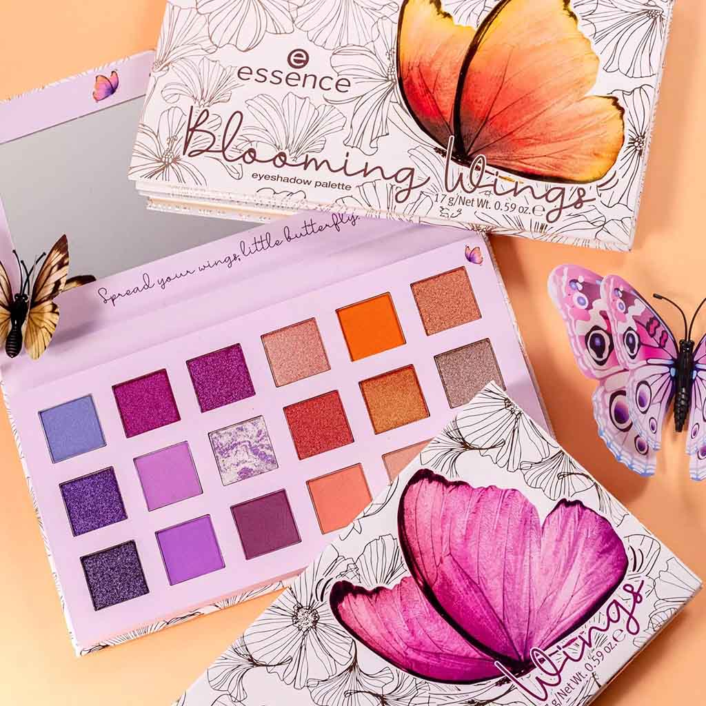 Essence, Blooming Wings Eyeshadow Palette 04, Vibrant multi-shade eye colour palette