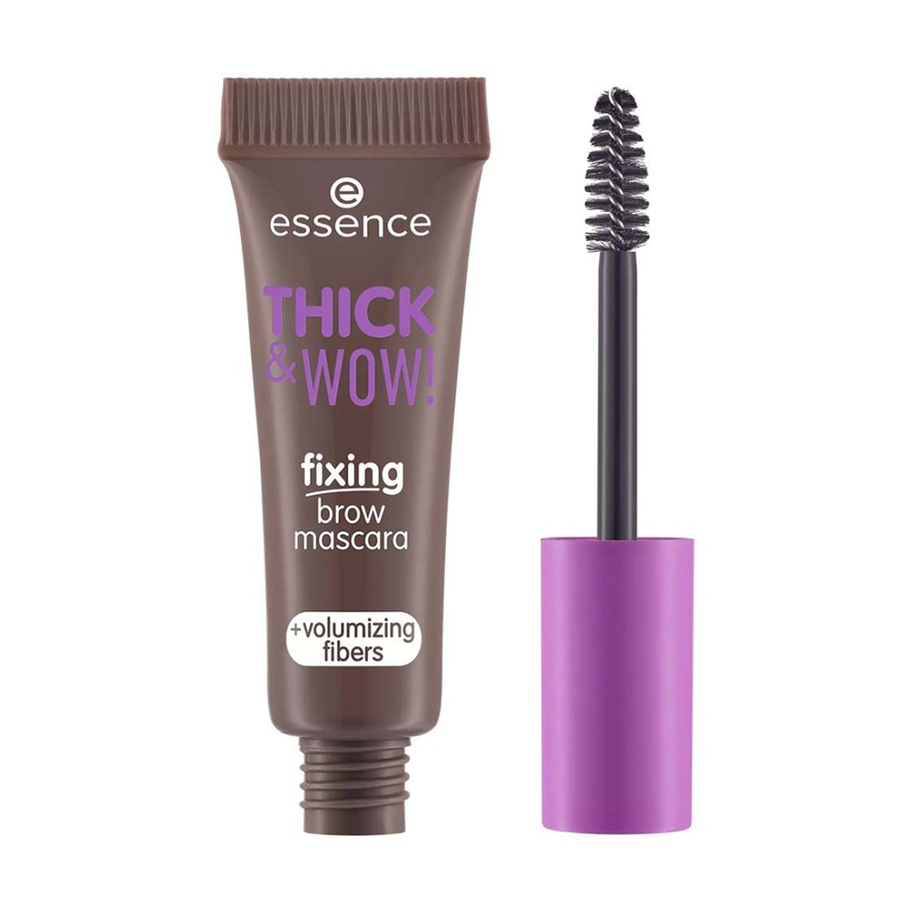 Essence, Thick & Wow! Fixing Brow Mascara - Shade 02, Volumizing brow mascara for fuller brows