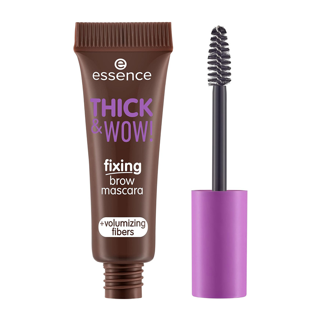Essence, Thick & Wow! Fixing Brow Mascara - 03, Volumizing and defining eyebrow mascara, shade 03
