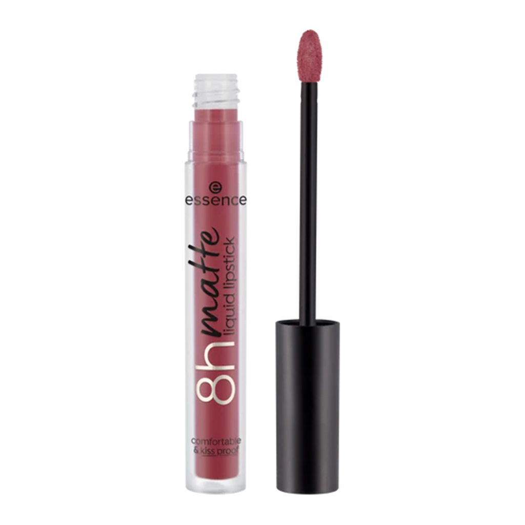 Essence, 8H Matte Liquid Lipstick 08 Dark Berry, Long-lasting matte lipstick in dark berry