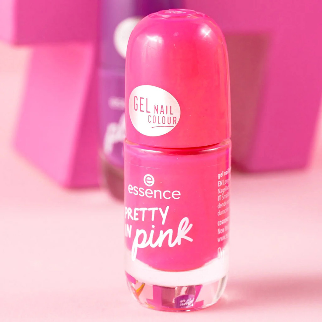 Essence, Gel Nail Colour 57 Pretty in Pink, Vibrant pink gel nail polish, 8 ml