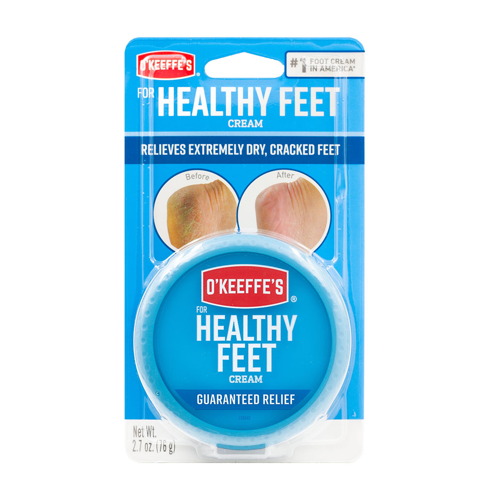 O'Keeffe's, Healthy Feet Foot Cream, Intensive moisturizing cream for dry cracked feet, 76 ml