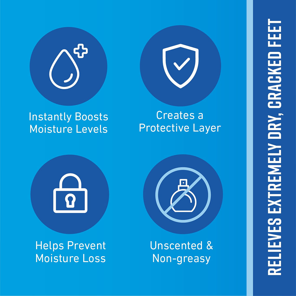 O'Keeffe's, Healthy Feet Foot Cream, Intensive moisturizing foot cream for dry, cracked skin, 89ml tube