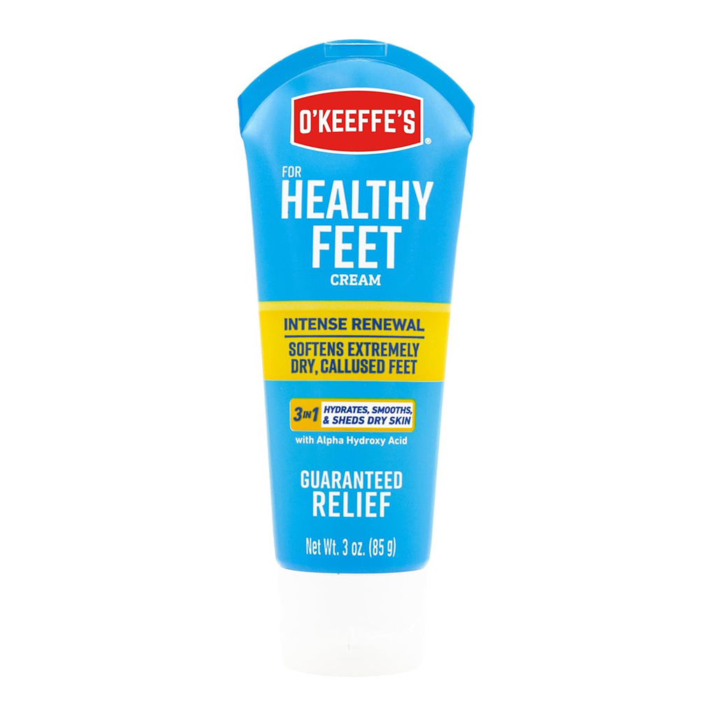 O'Keeffe's, Healthy Feet Exfoliating Foot Cream, Foot cream with exfoliating properties for smooth skin, 89ml