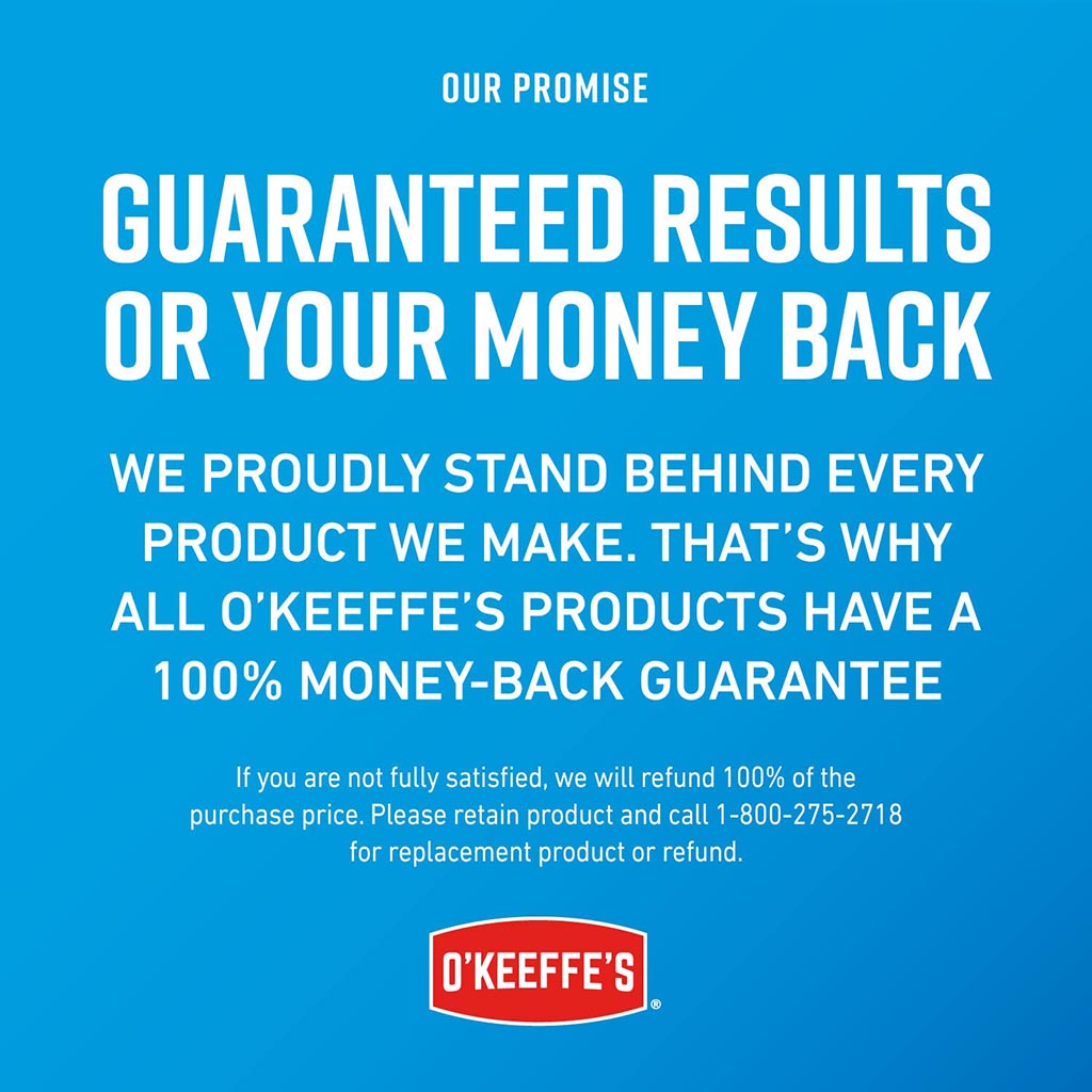 O'Keeffe's, Healthy Feet Exfoliating Foot Cream, Foot cream with exfoliating properties for smooth skin, 89ml