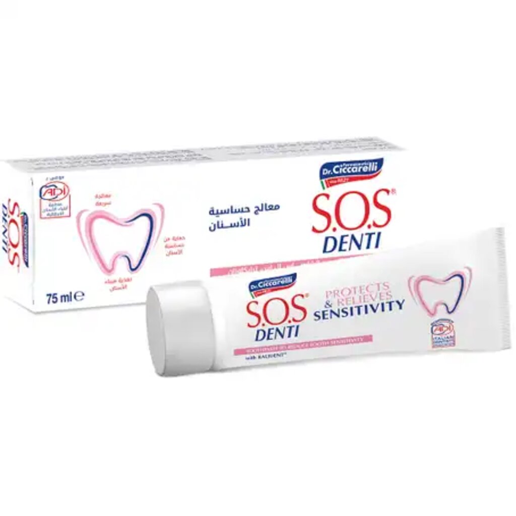 S.O.S. Denti, Tooth Sensitivity Toothpaste, Soothing toothpaste for sensitive teeth, 75ml